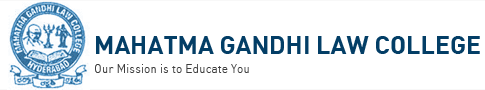 Mahatma Gandhi Law College Hyderabad Logo