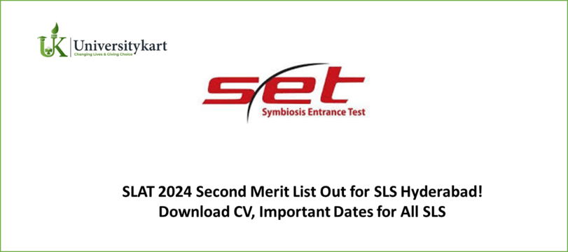 SLAT 2024 Second Merit List Out