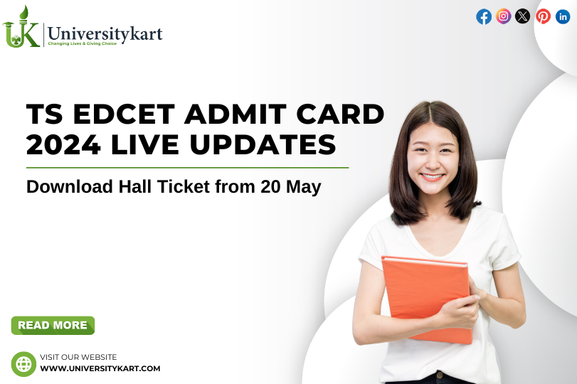 TS EdCET Admit Card 2024 Live Updates Download Hall Ticket from 20 May