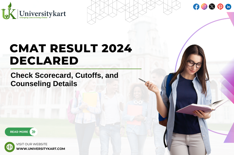 CMAT Result 2024 Declared Check Scorecard, Cutoffs, and Counseling Details